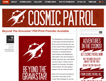 Tablet Screenshot of cosmicpatrol.com
